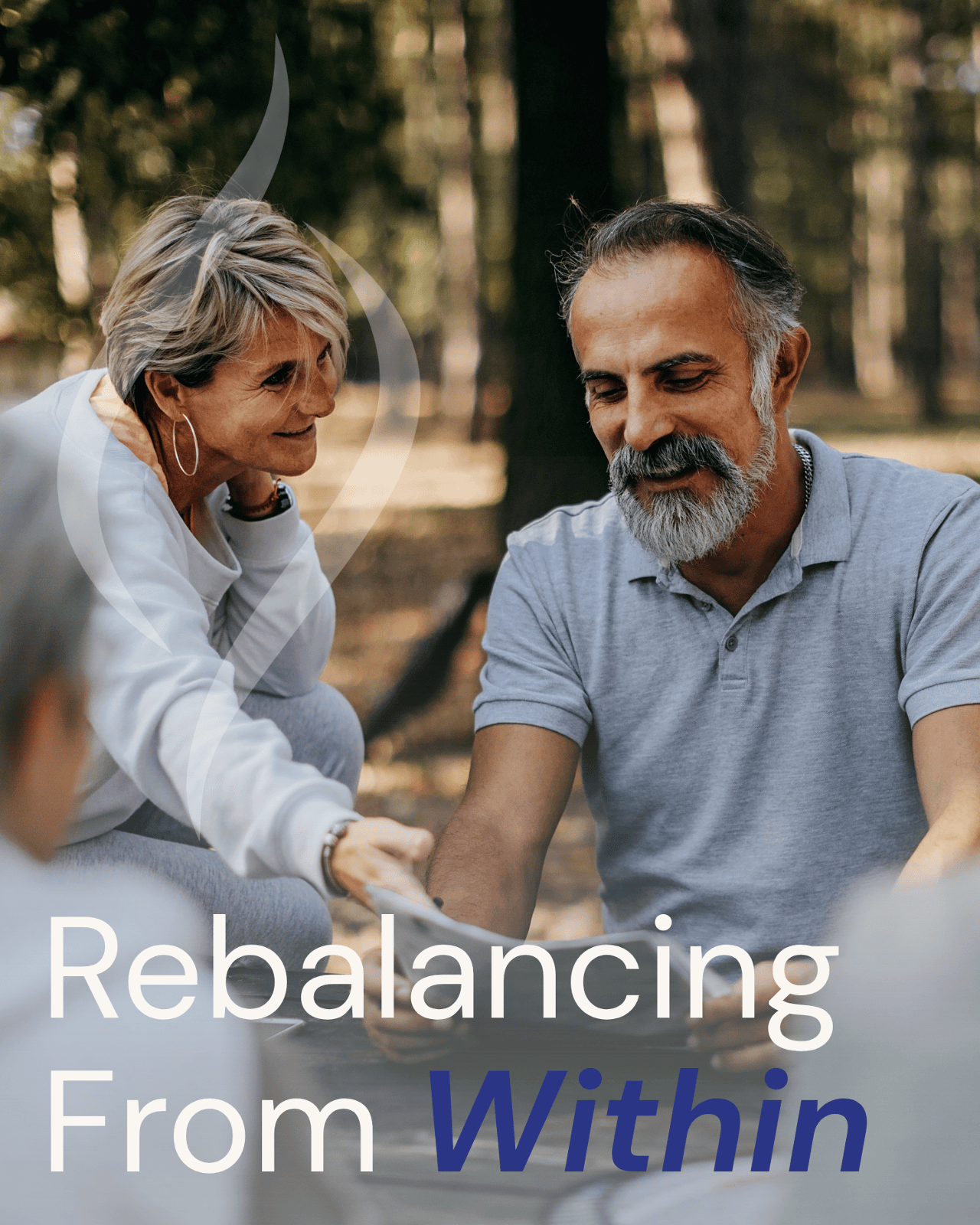 A couple discussing hormone replacement therapy